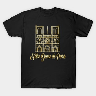 Notre Dame Paris France Cathedral Catholic Church T-Shirt